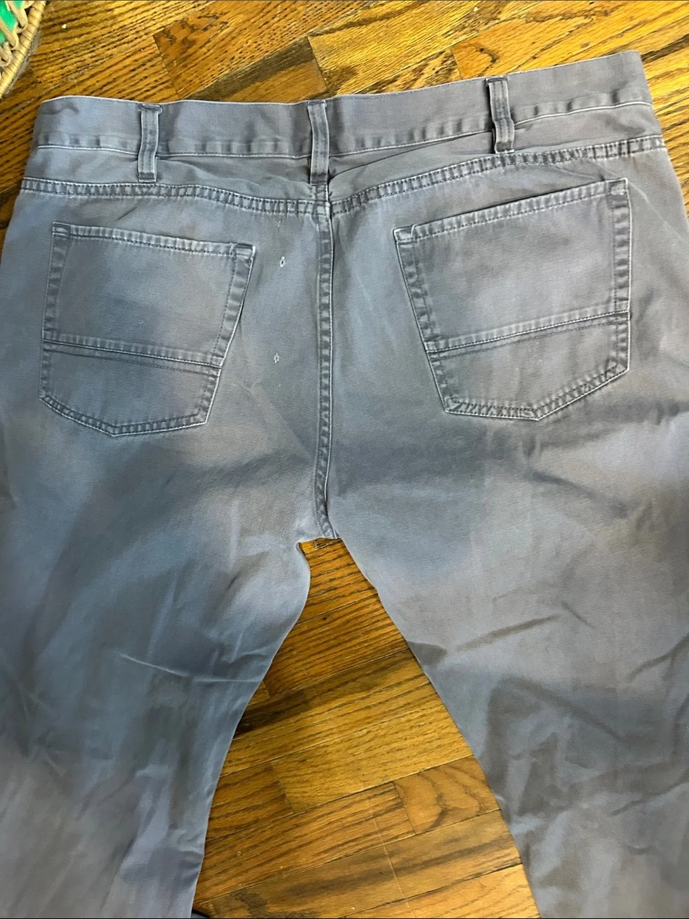 Hart Schaffner Marx Men's Straight Jeans in Dusty Blue-Gray